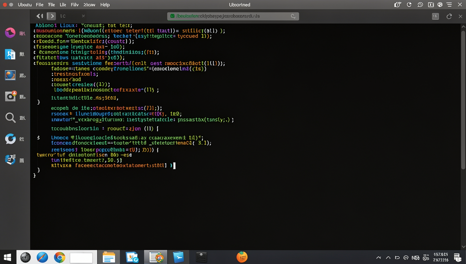 Various Linux distribution logos displayed on a computer screen in a realistic terminal interface.