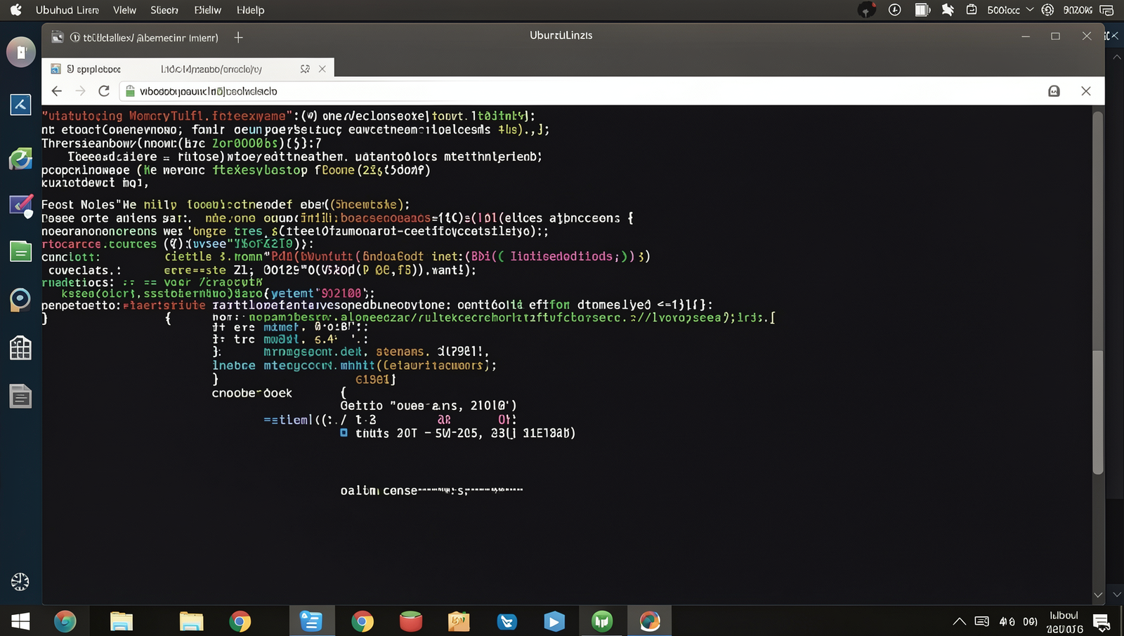 Realistic Windows installation screen on a Linux desktop environment.