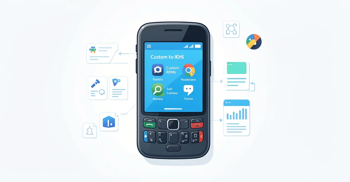 Featured image: Professional featured image for: Best Custom Roms to Install on Old Android Phones: Everything You N