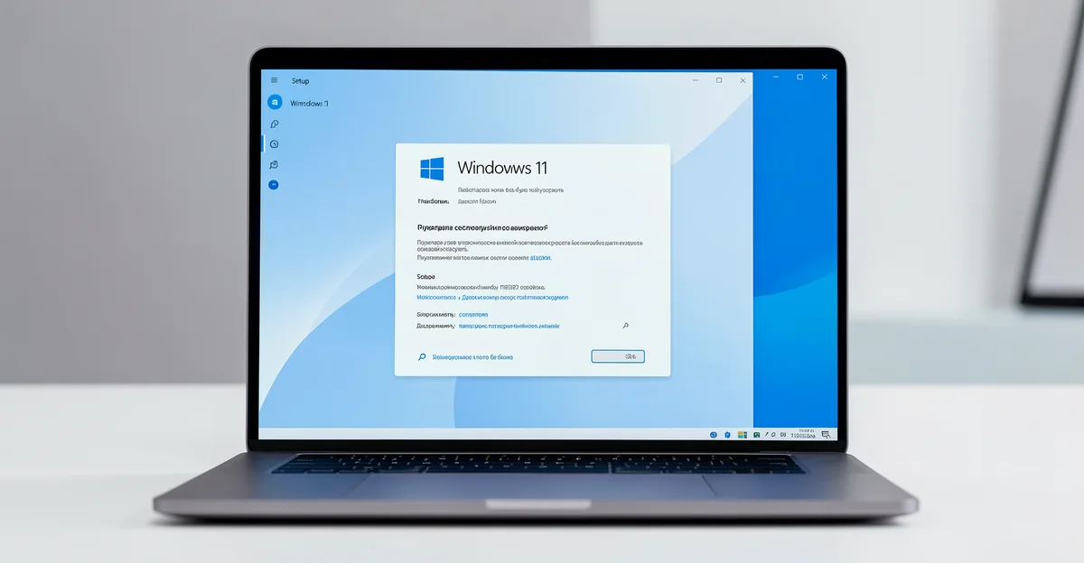 Featured image: Professional featured image for: How to Install Windows 7 on a New SSD (Legacy Guide). Modern laptop