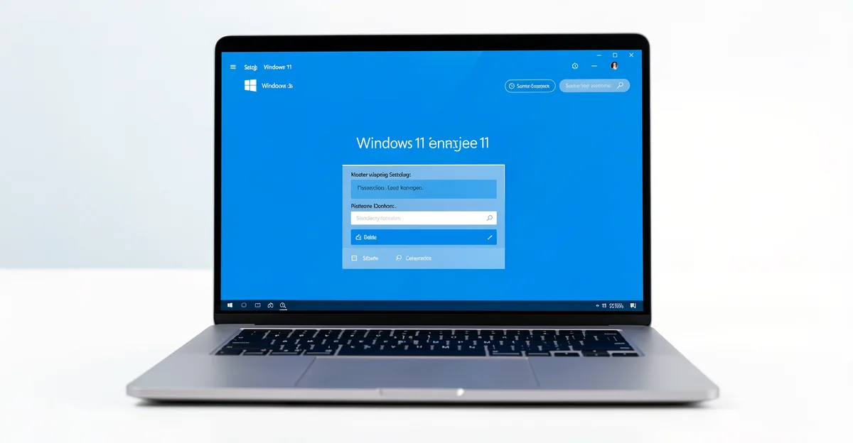 Featured image: Professional featured image for: How to Install Windows 11 on an Unsupported Old Laptop. Modern lapt