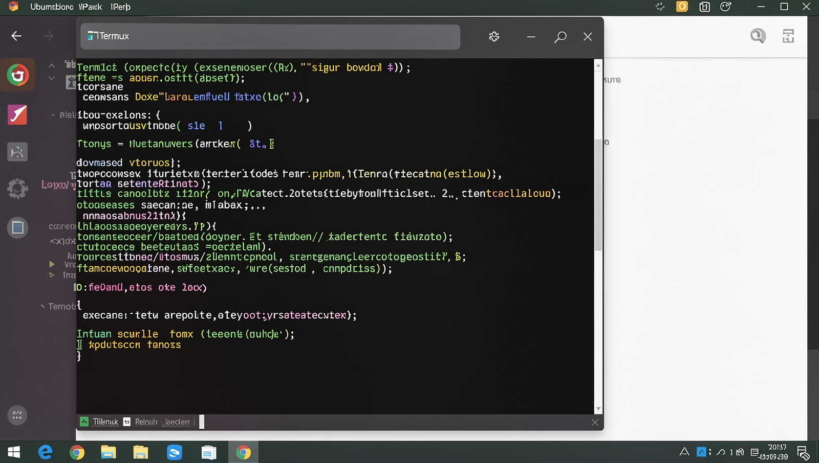Screenshot of Termux installation page on Google Play Store with realistic UI.