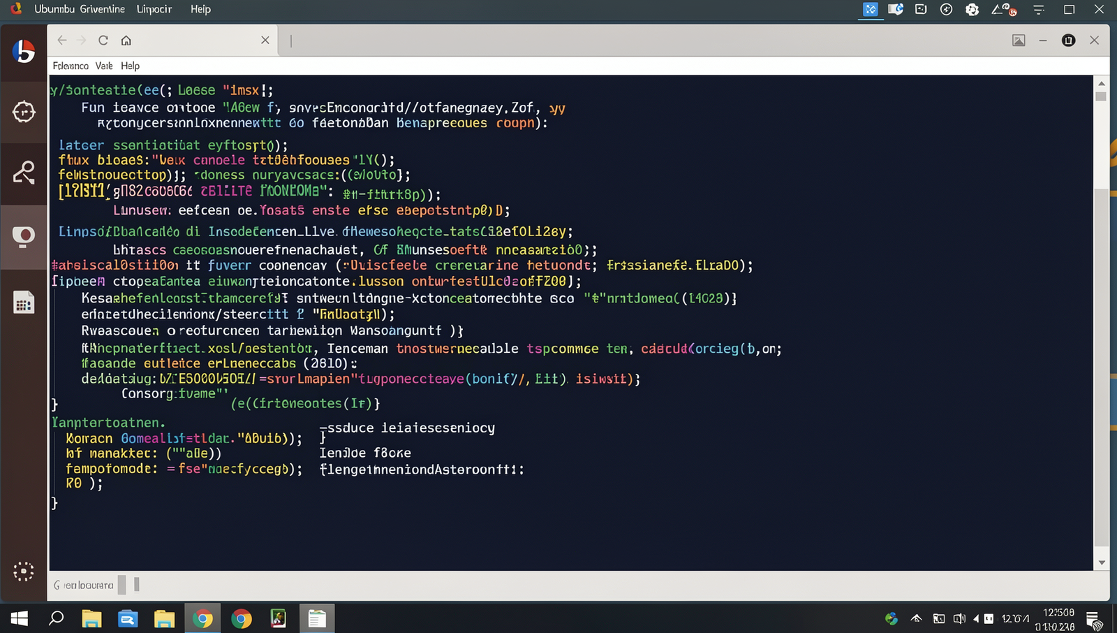 Linux installation process displayed on a computer screen with realistic terminal UI.