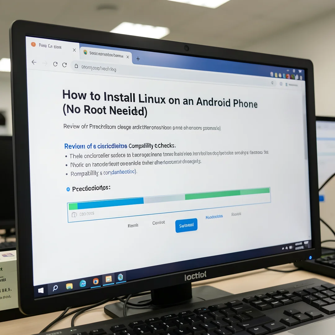 Step 1: Technical tutorial screenshot: Review prerequisites and compatibility for How to Install Linux on an