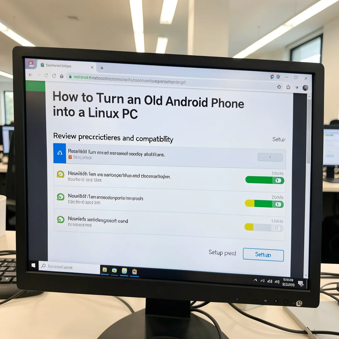 Step 1: Technical tutorial screenshot: Review prerequisites and compatibility for How to Turn an Old Android