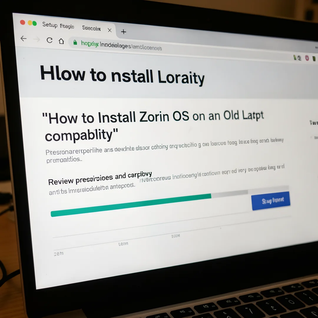 Step 1: Technical tutorial screenshot: Review prerequisites and compatibility for How to Install Zorin OS on