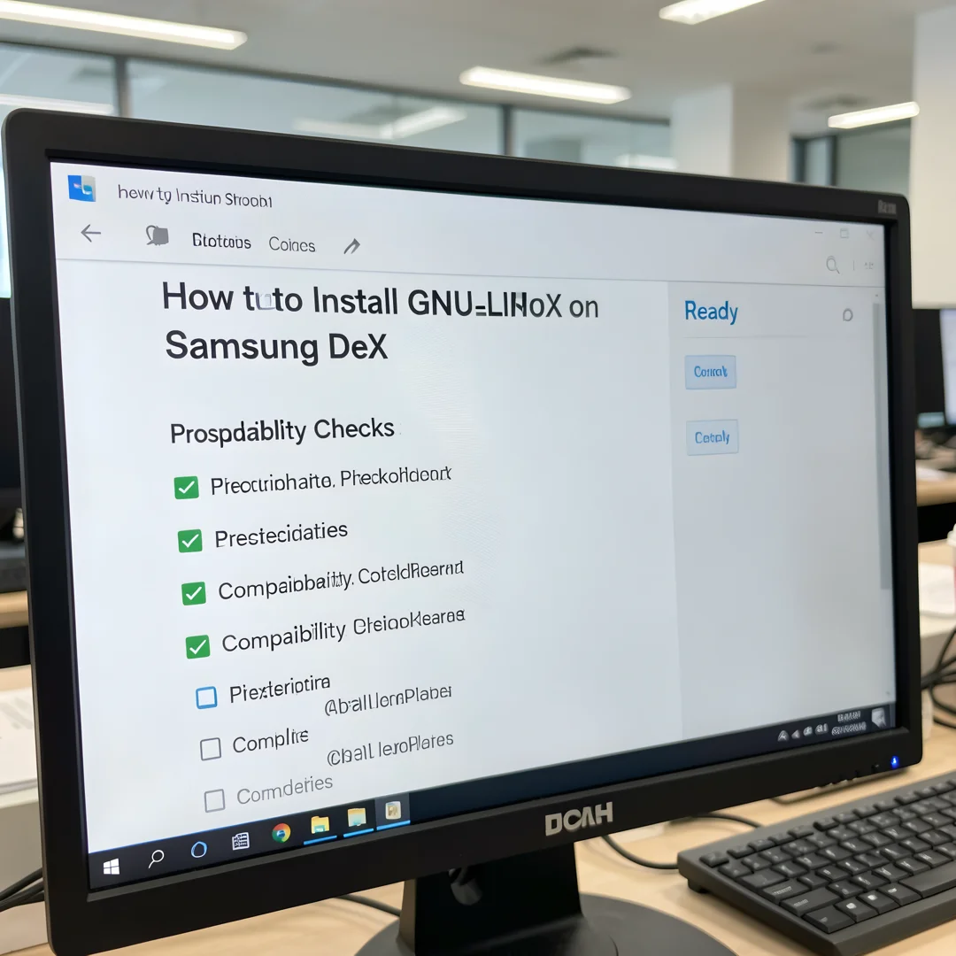 Step 1: Technical tutorial screenshot: Review prerequisites and compatibility for How to Install GNU/Linux o
