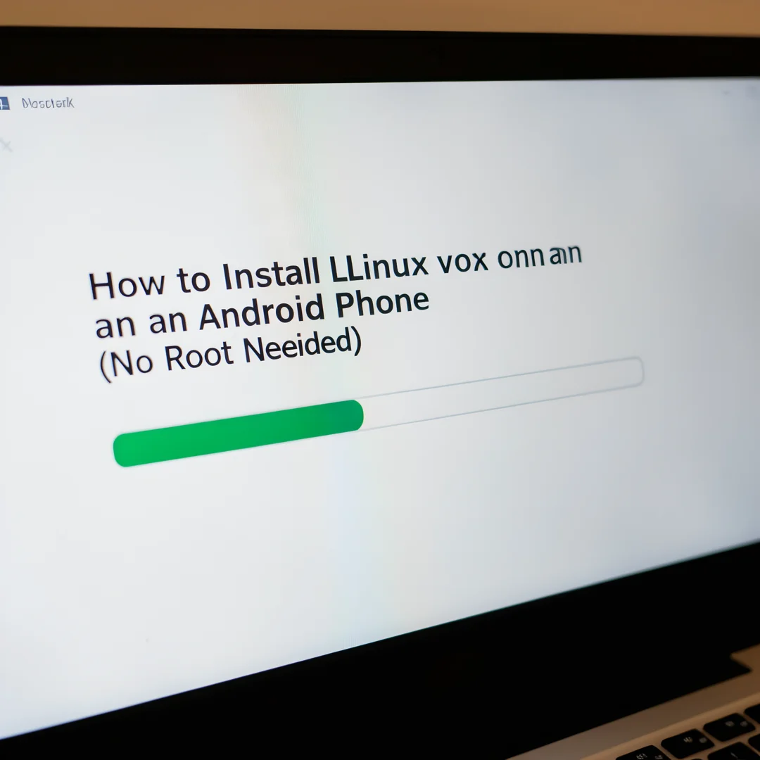 Step 2: Technical tutorial screenshot: Prepare the environment for How to Install Linux on an Android Phone