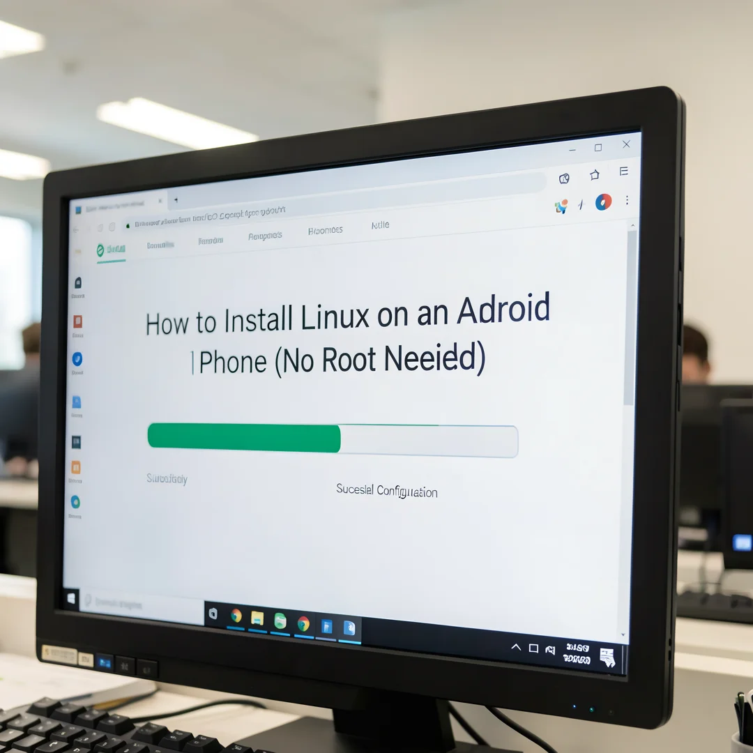 Step 3: Technical tutorial screenshot: Configure core settings for How to Install Linux on an Android Phone