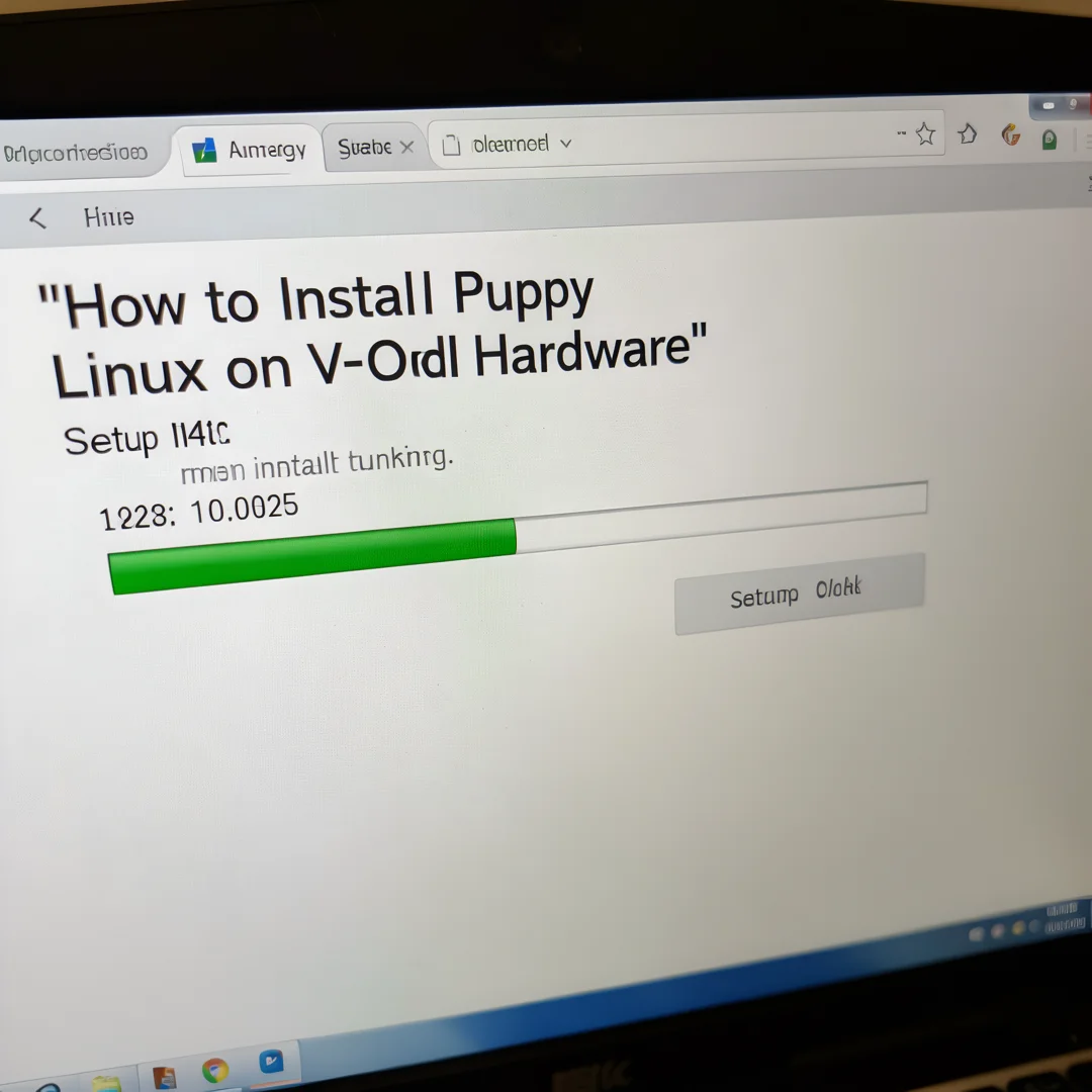 Step 4: Technical tutorial screenshot: Run the main installation procedure for How to Install Puppy Linux on