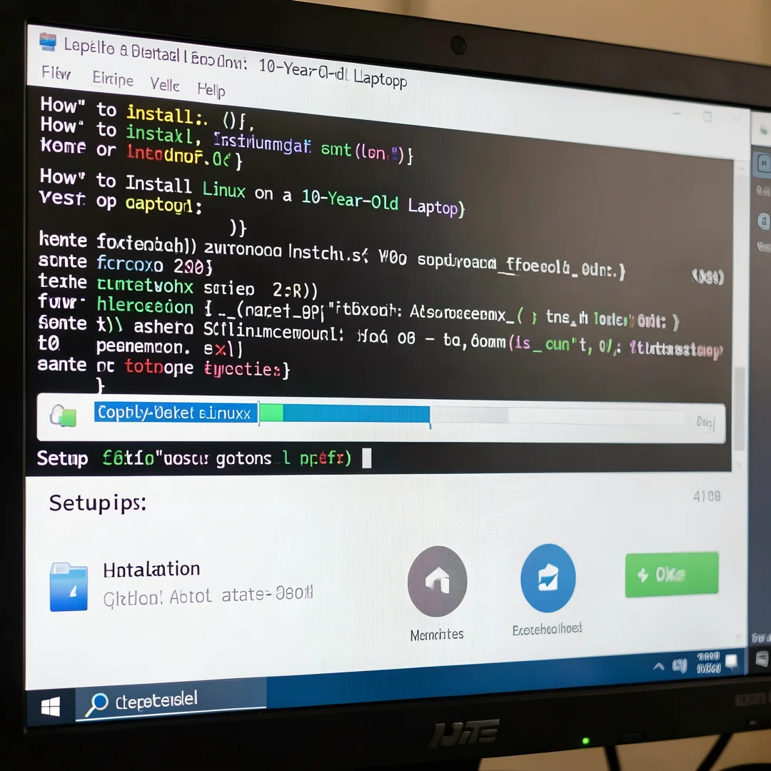 Step 4: Technical tutorial screenshot: Run the main installation procedure for How to Install Linux on a 10-