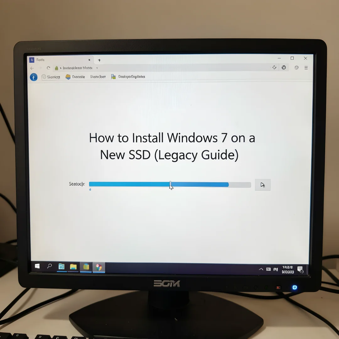 Step 4: Technical tutorial screenshot: Run the main installation procedure for How to Install Windows 7 on a