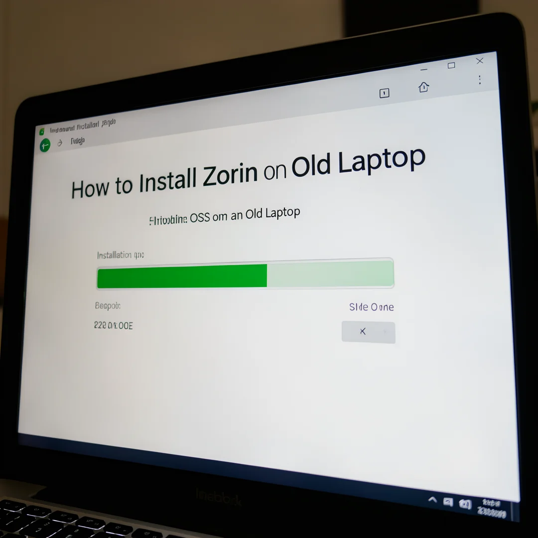 Step 4: Technical tutorial screenshot: Run the main installation procedure for How to Install Zorin OS on an