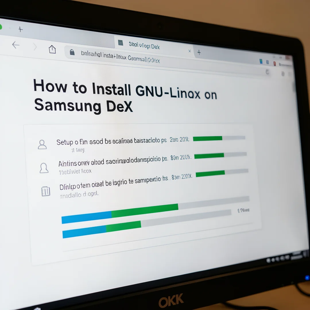 Step 5: Technical tutorial screenshot: Verify the installation for How to Install GNU/Linux on Samsung DeX,