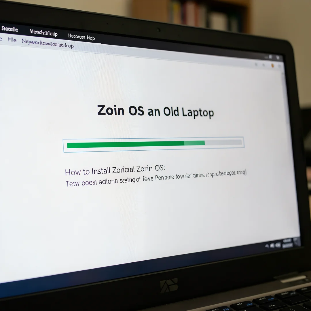 Step 5: Technical tutorial screenshot: Verify the installation for How to Install Zorin OS on an Old Laptop,