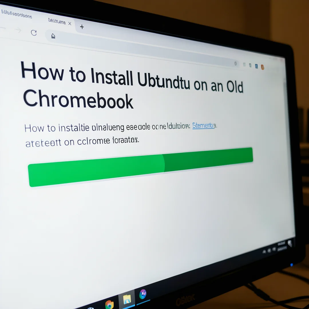 Step 5: Technical tutorial screenshot: Verify the installation for How to Install Ubuntu on an Old Chromeboo