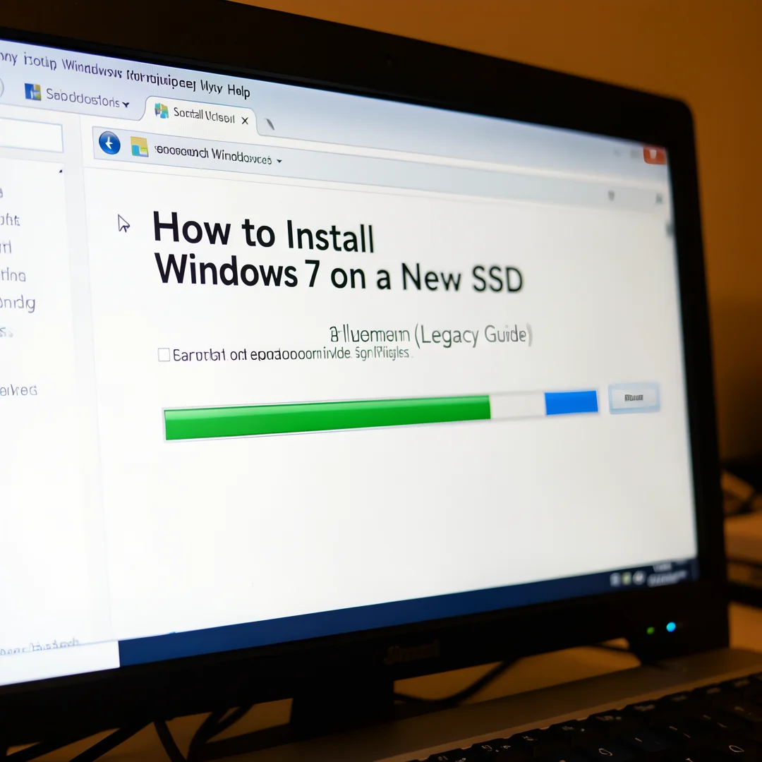 Step 7: Technical tutorial screenshot: Test the complete workflow for How to Install Windows 7 on a New SSD