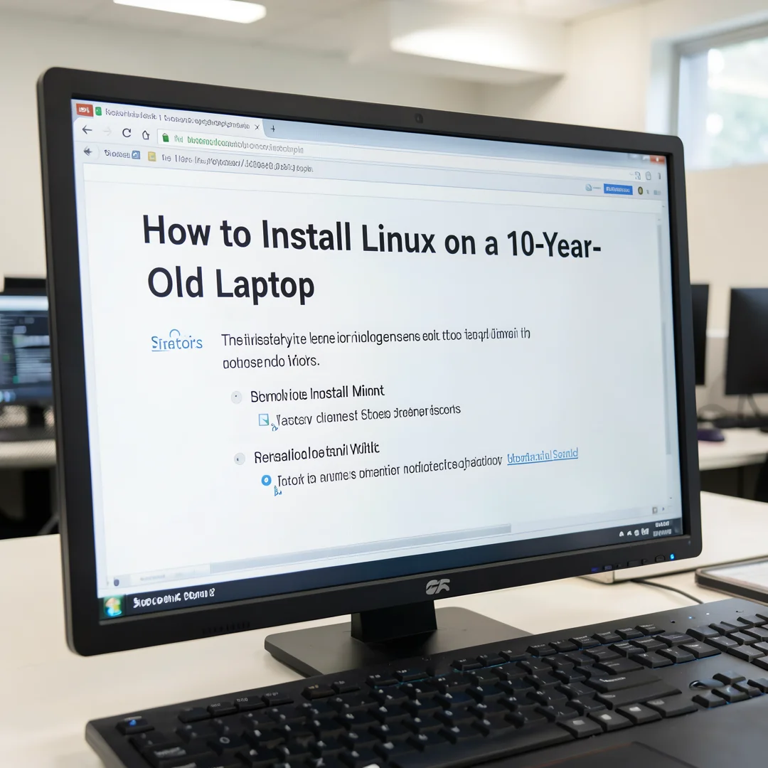 Step 7: Technical tutorial screenshot: Test the complete workflow for How to Install Linux on a 10-Year-Old