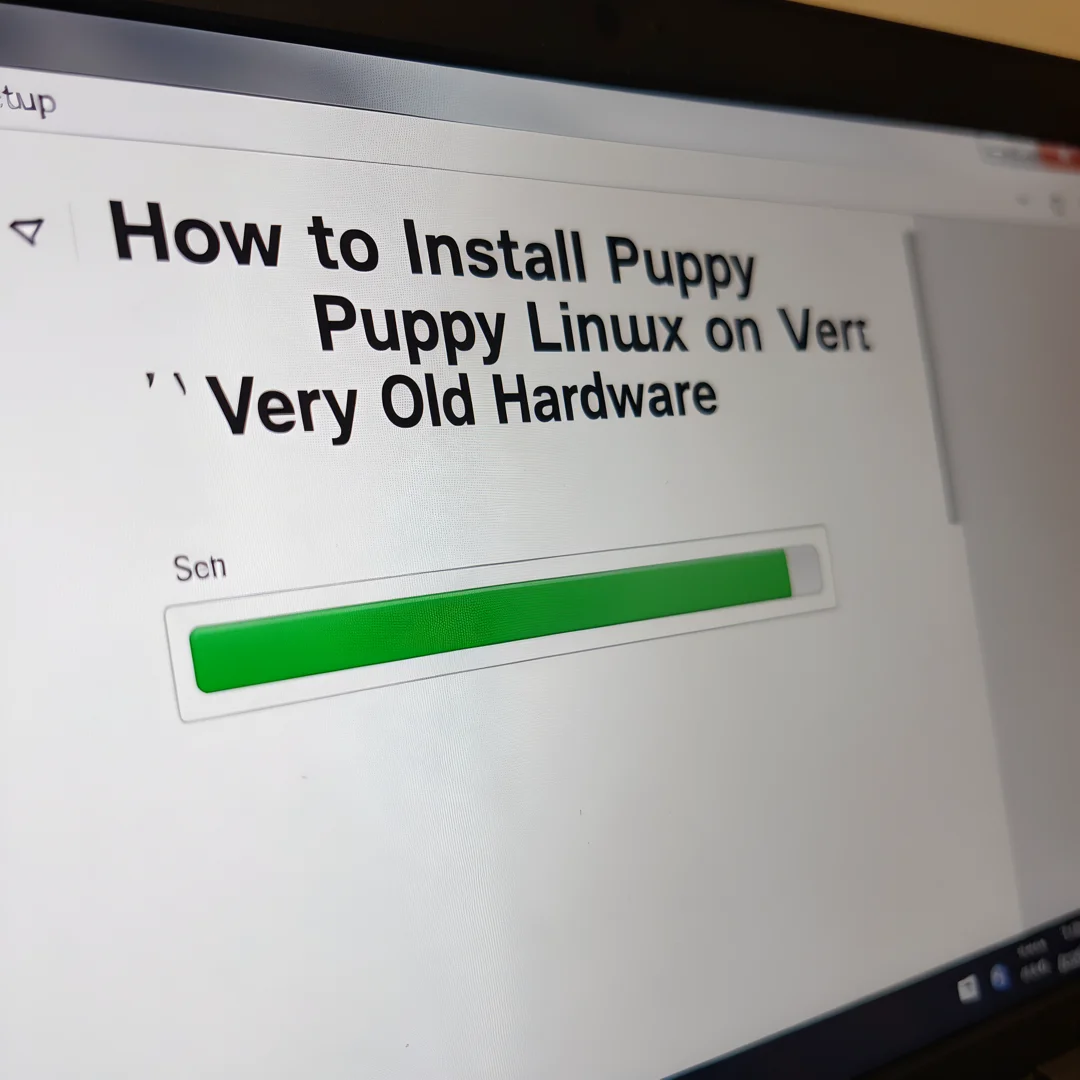 Step 7: Technical tutorial screenshot: Test the complete workflow for How to Install Puppy Linux on Very Old