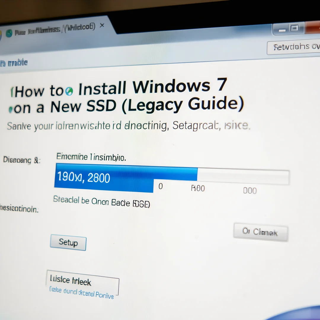 Step 8: Technical tutorial screenshot: Document and maintain the setup for How to Install Windows 7 on a New