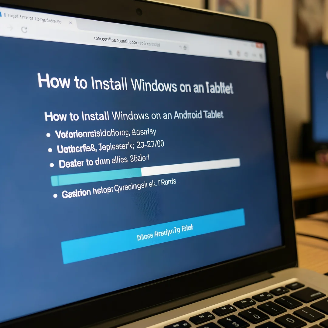 Step 8: Technical tutorial screenshot: Document and maintain the setup for How to Install Windows on an Andr